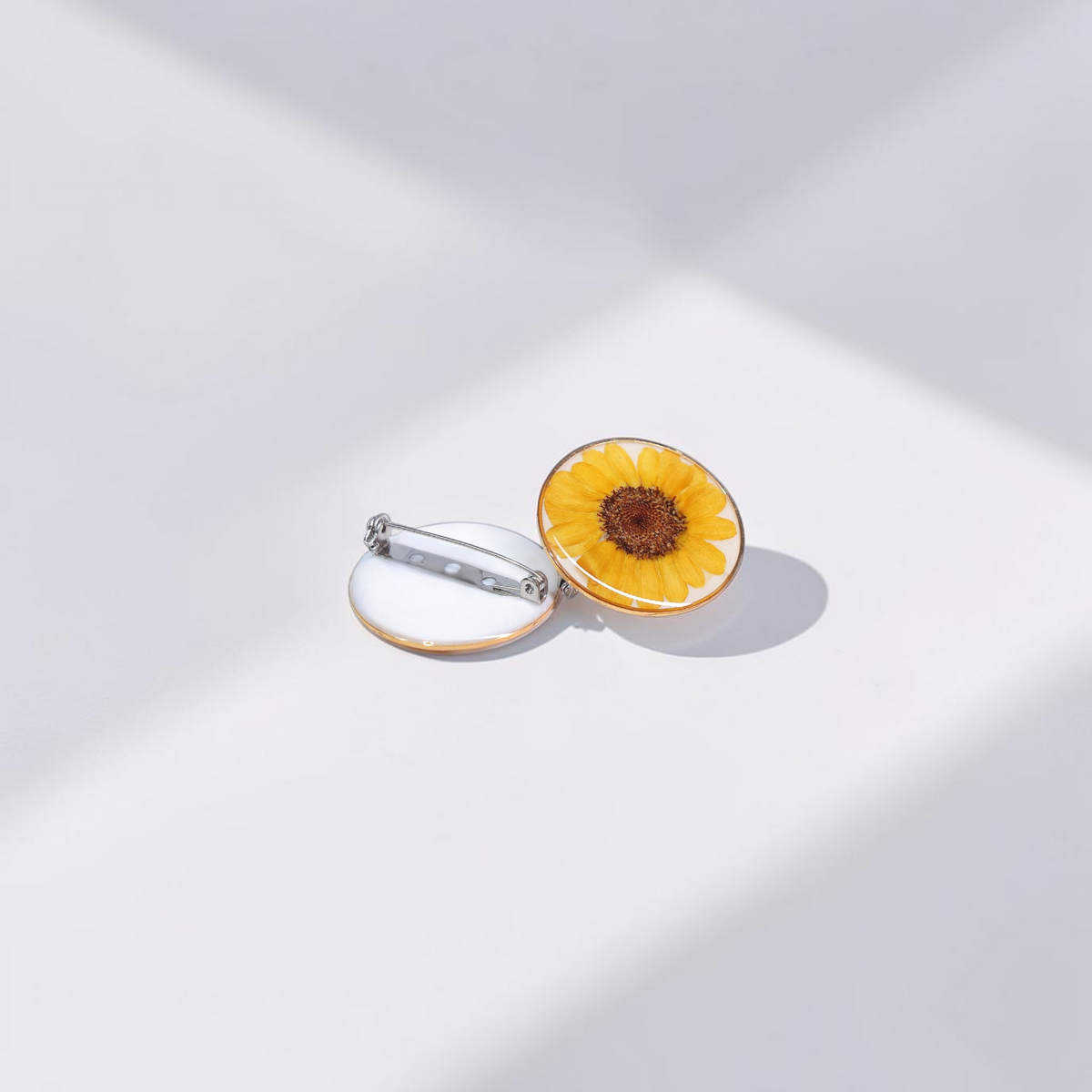 Miniature Sunflower Brooch Pin