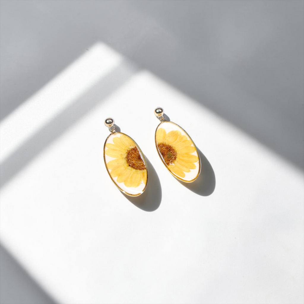 Miniature Sunflower Earrings