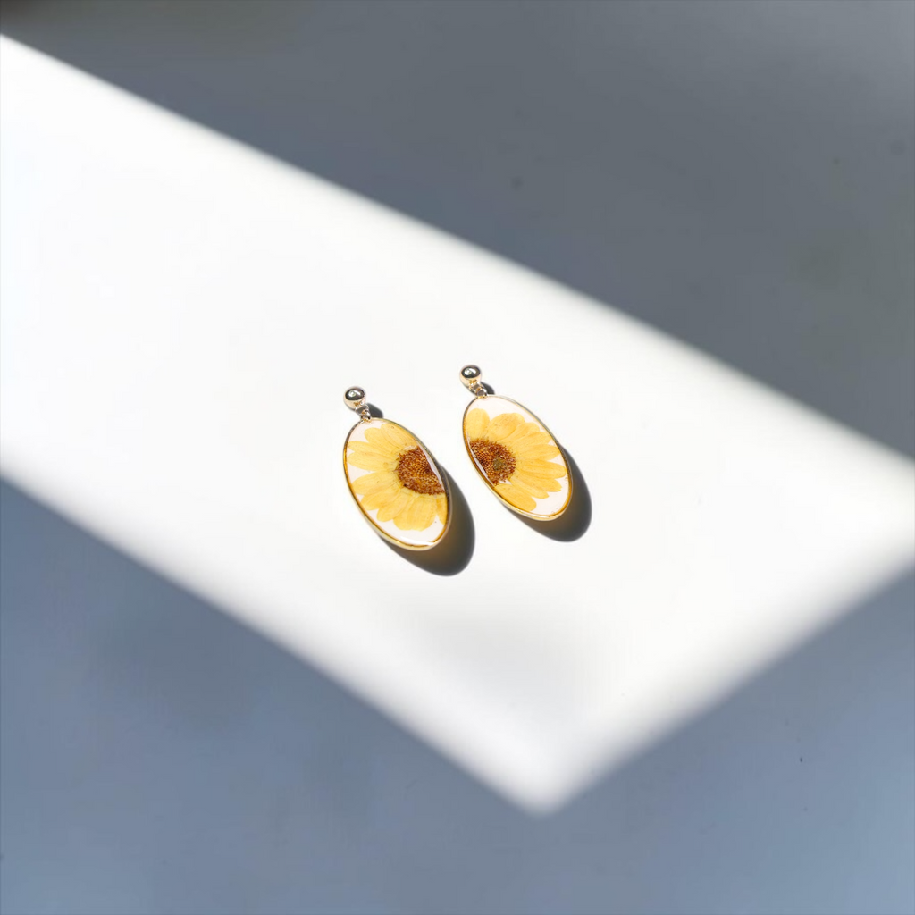 Miniature Sunflower Earrings