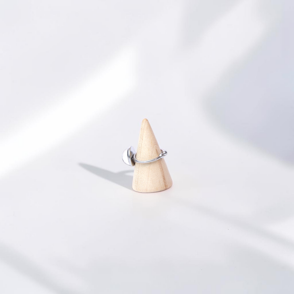 Forget-Me-Not Botanical Stainless Steel Ring