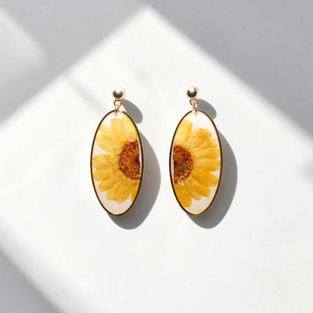 Miniature Sunflower Earrings