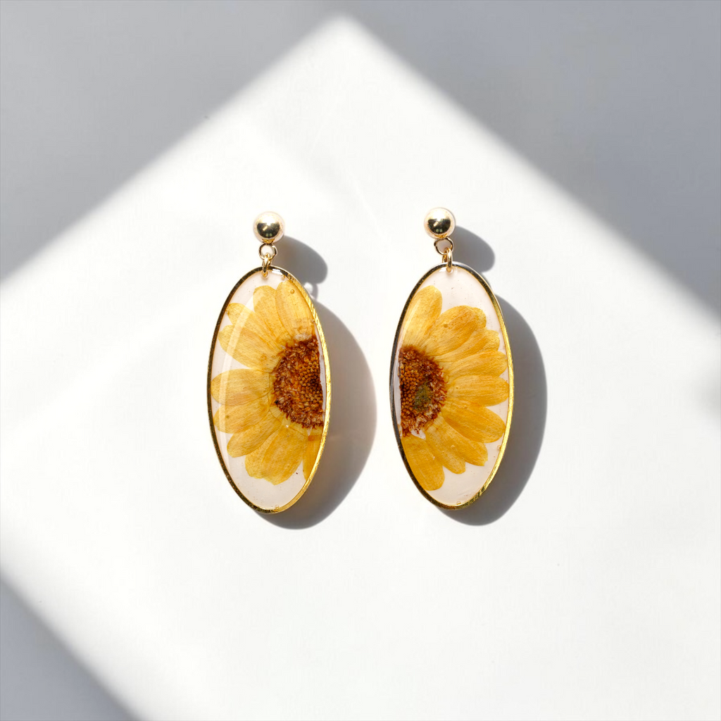 Miniature Sunflower Earrings