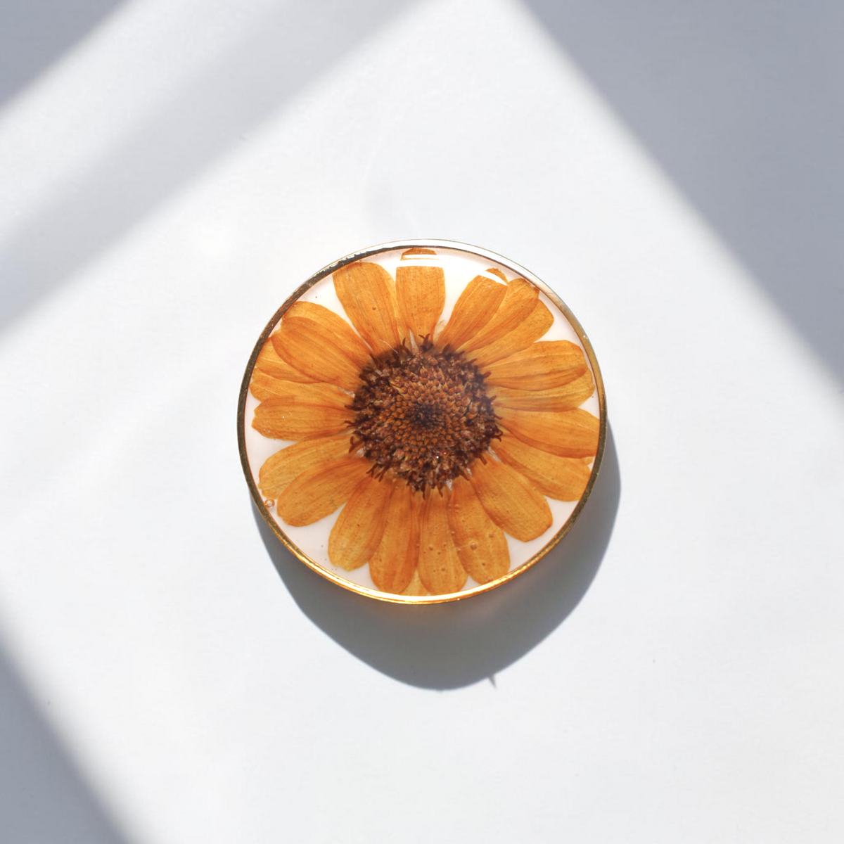 Miniature Sunflower Brooch Pin