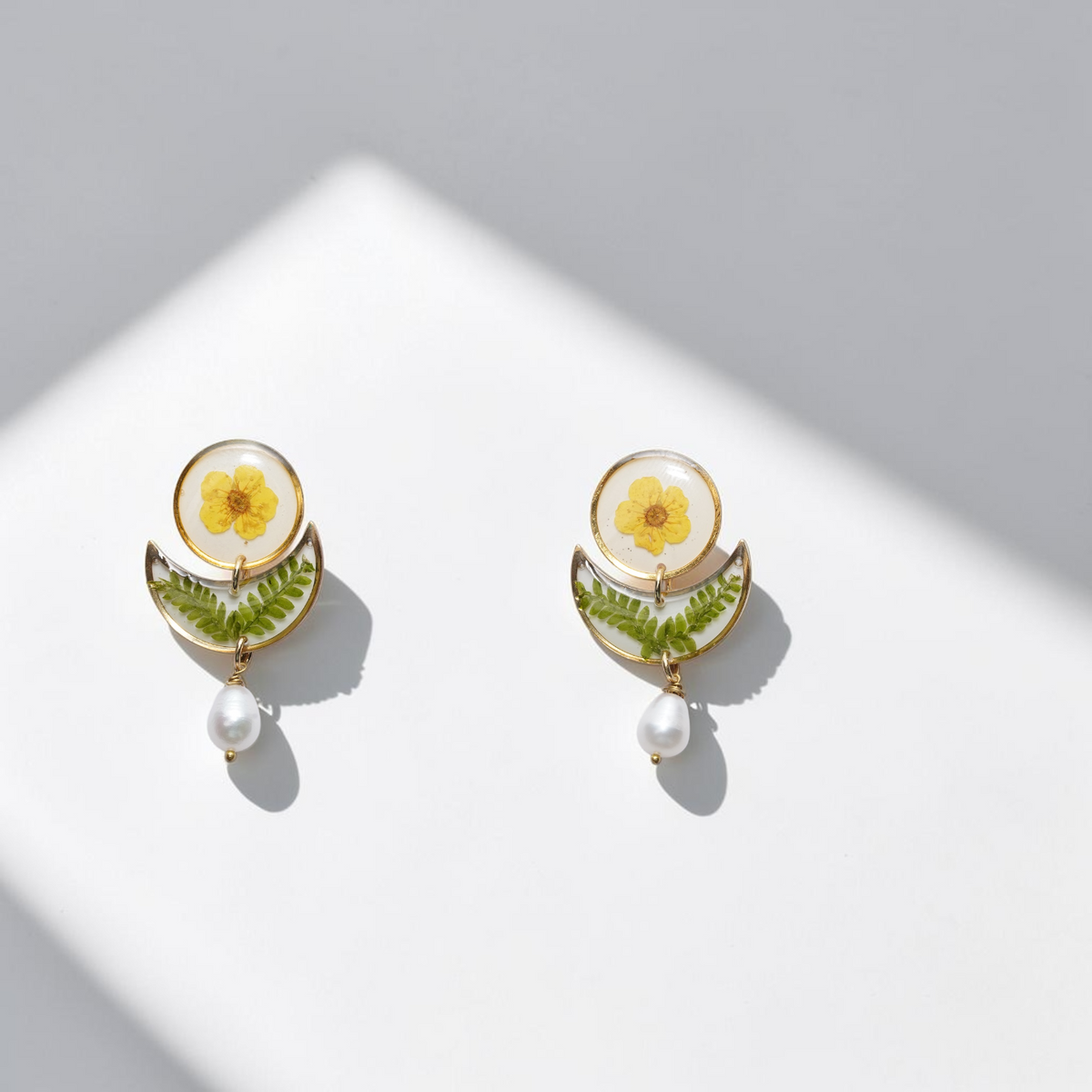 Plum Blossom Necklace + Earring Set