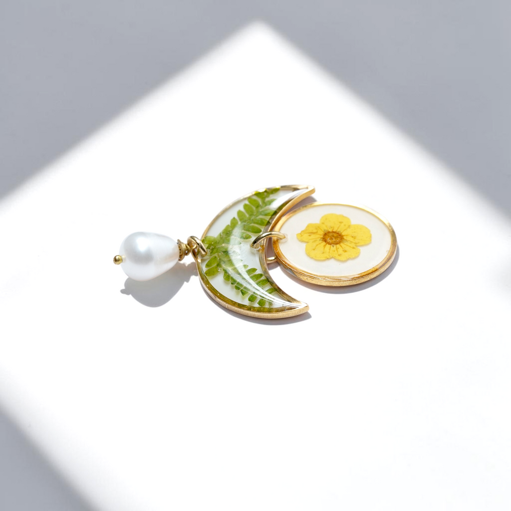 Plum Blossom Necklace + Earring Set