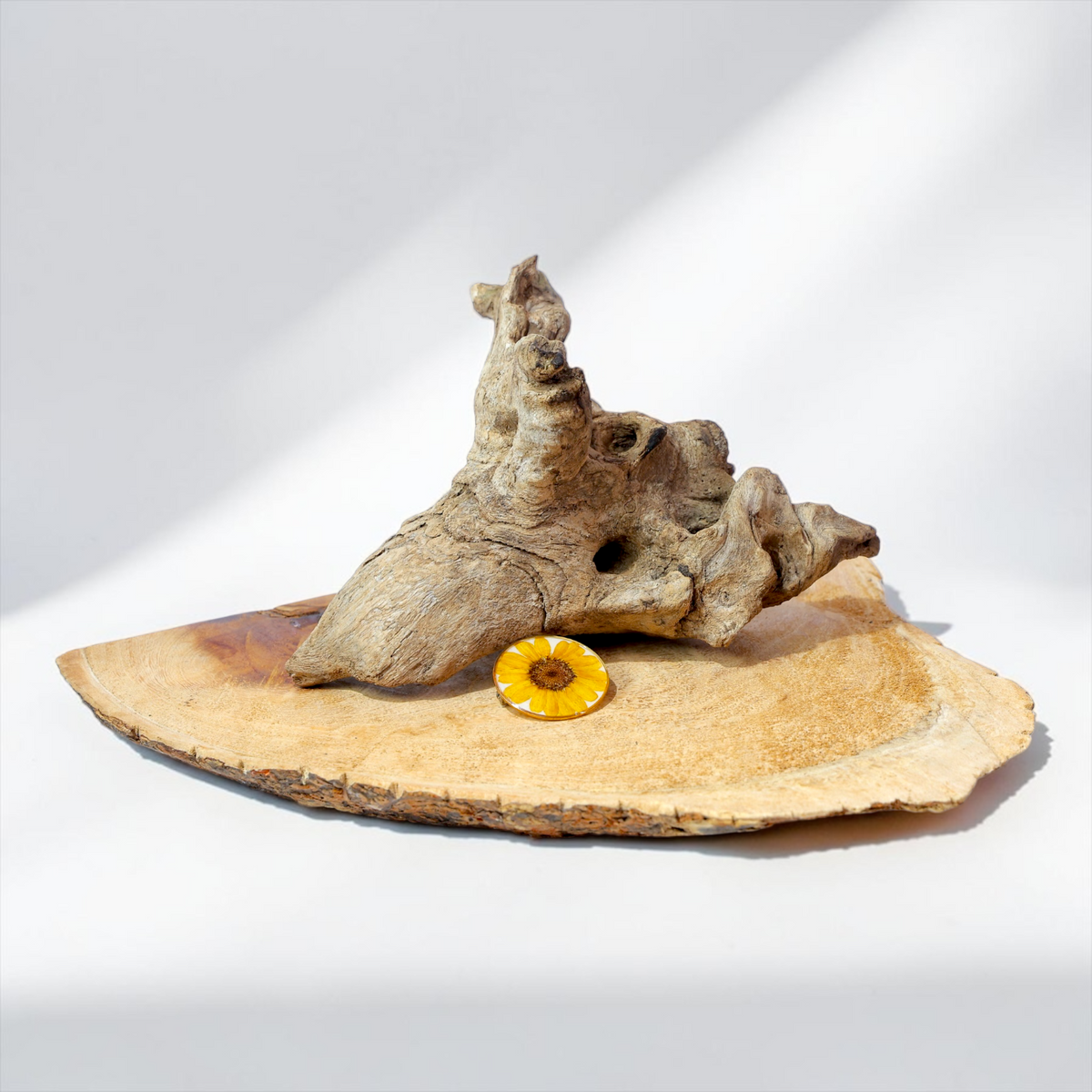 Miniature Sunflower Brooch Pin