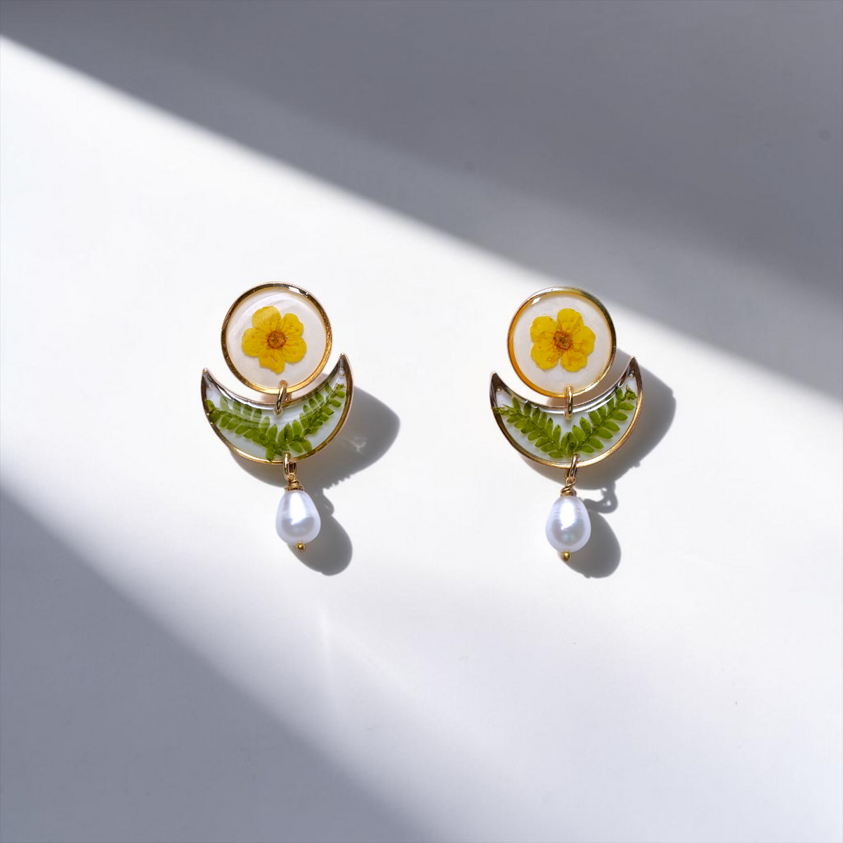 Plum Blossom Necklace + Earring Set